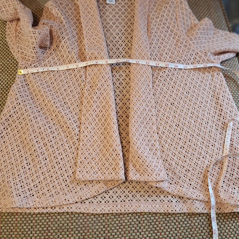 Ruby Rd. Women's Peach Sheer Open-Front Cardigan Jacket Bundle 3/$15